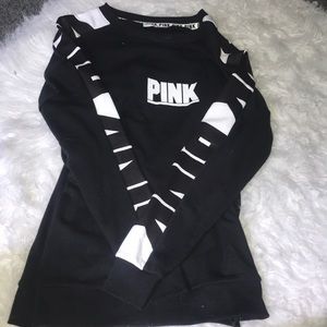 Pink crew neck sweatshirt
